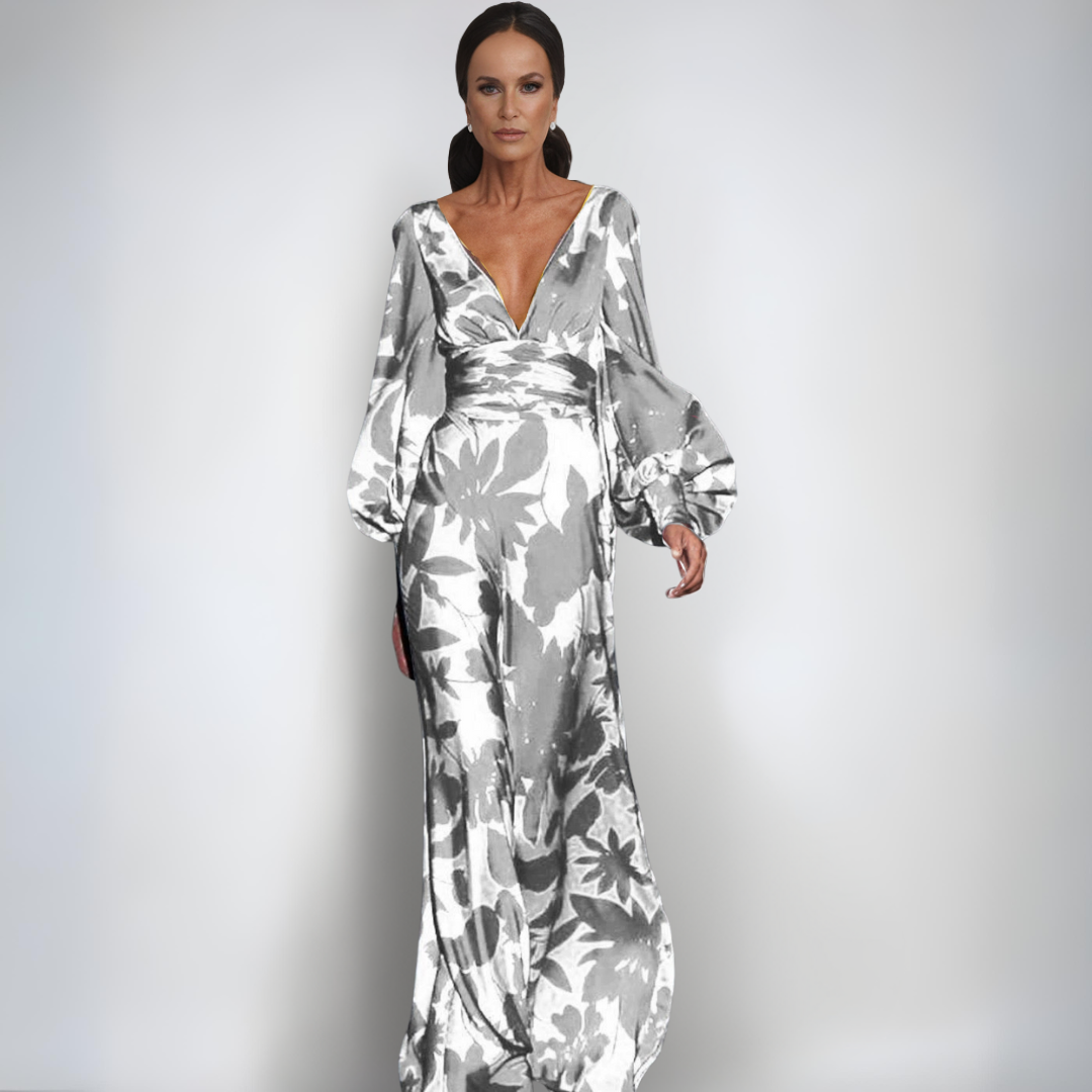 Alice | Elegancka Sukienka Zawiniana w Kwiaty