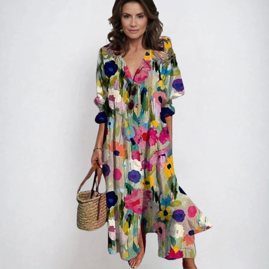 Kateřina | Boho sukienka o luźnym kroju