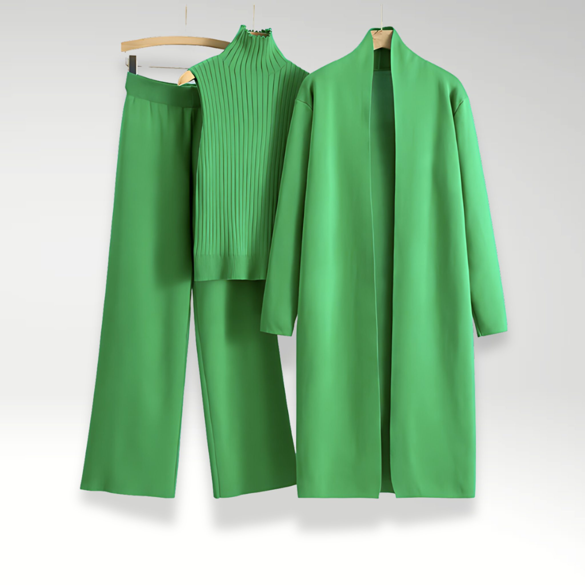 Emilia | Komplet trzyczęściowy z dzianiny Luxe