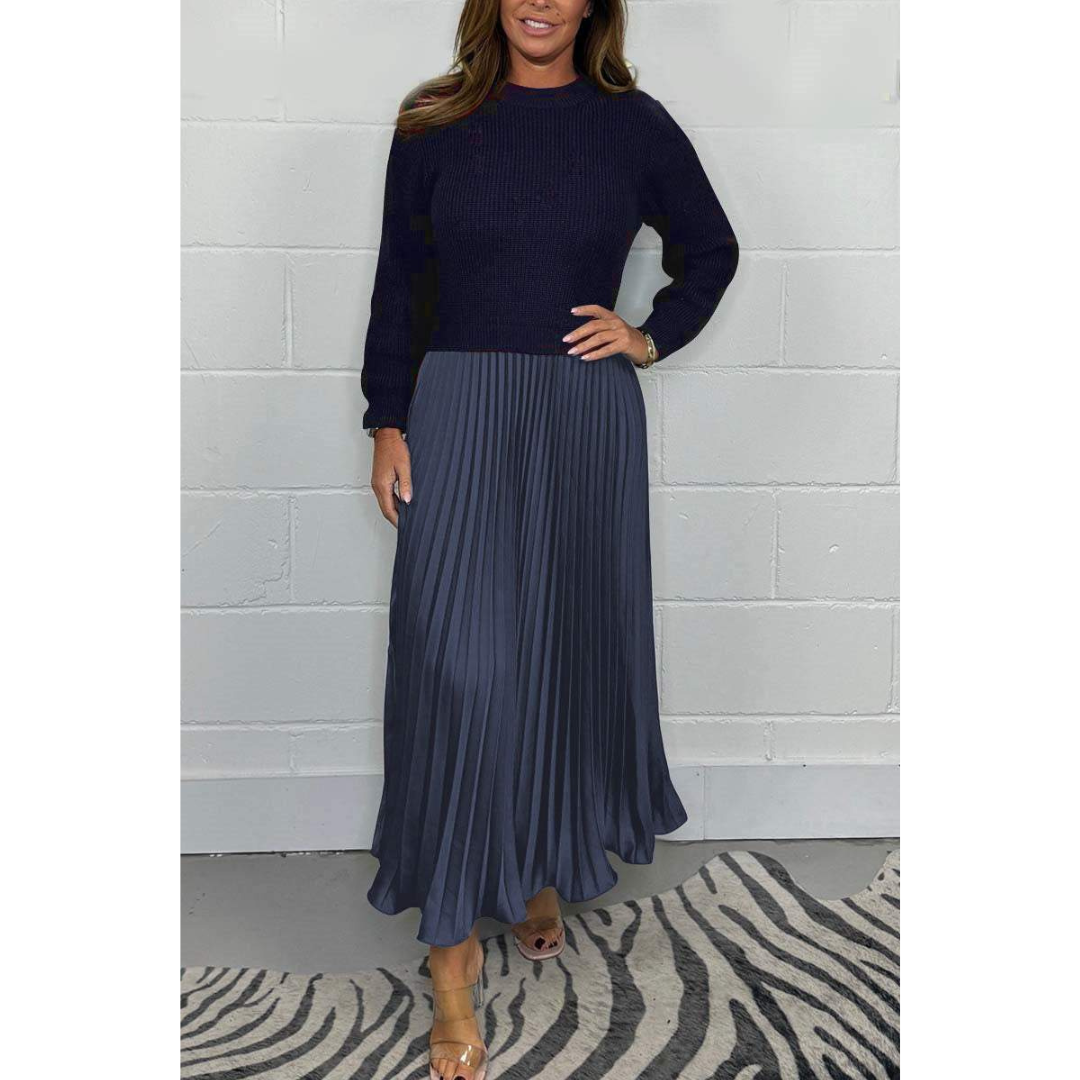 Veronika | Unikalna sukienka z detalicznym dołem