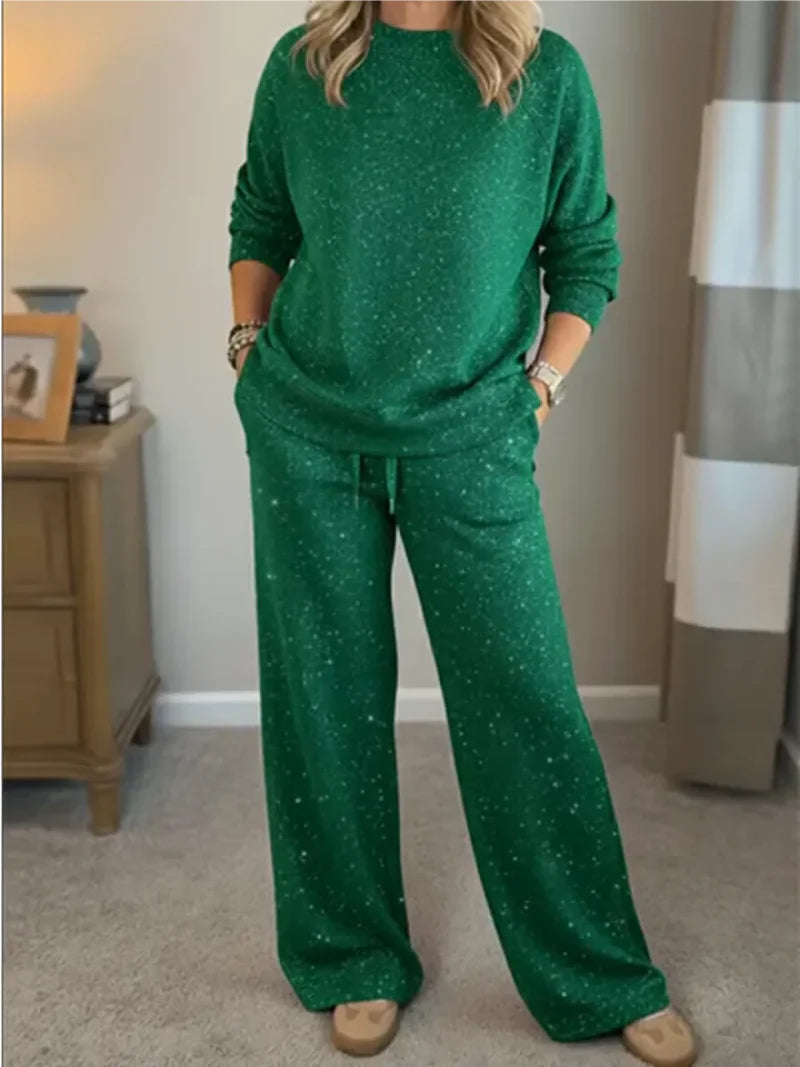 Alina | Uroczysty przytulny komplet dzianinowy