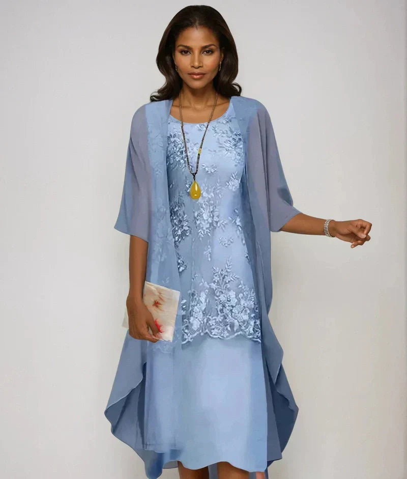 Zora | Eleganckie midi sukienki z szyfonu