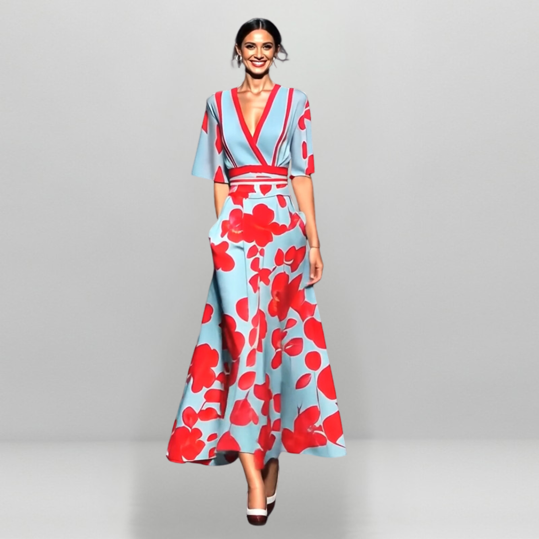 Lenka | Luźne kwiatowe sukienki