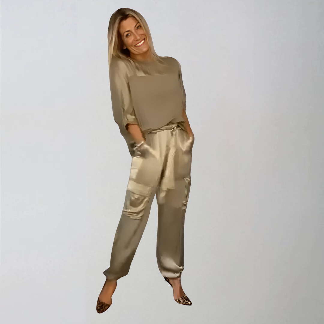 Mia | Satynowy zestaw