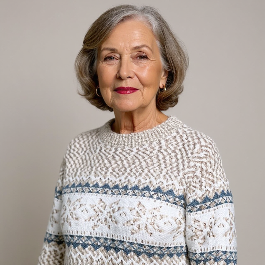 Melanie | Vintage Islandzki Sweter Wełniany