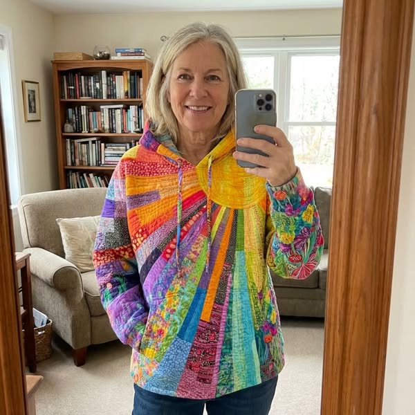 Aneta | Boho Kolorowy Kaptur Patchwork