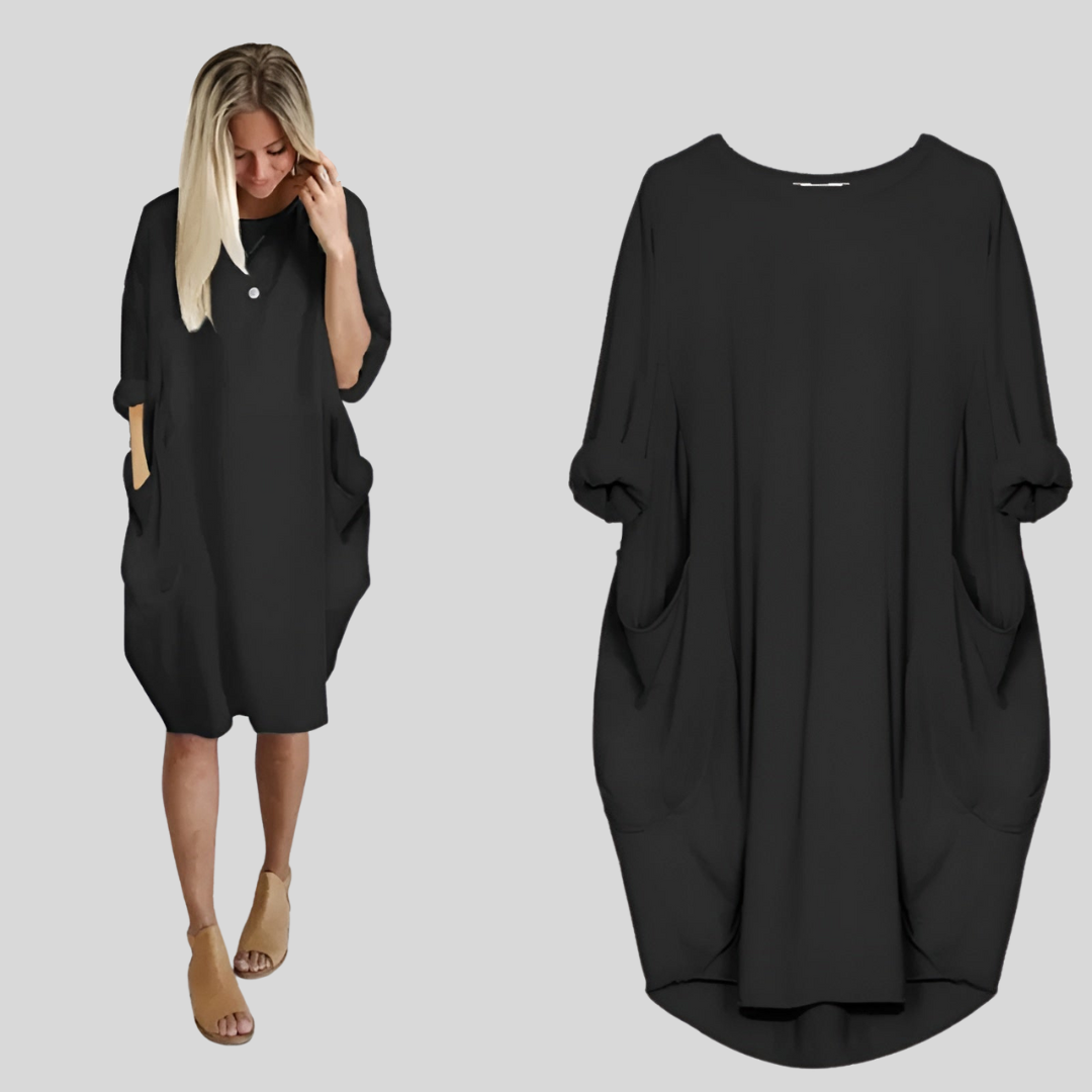 Mieke | Elegancka sukienka z kieszeniami