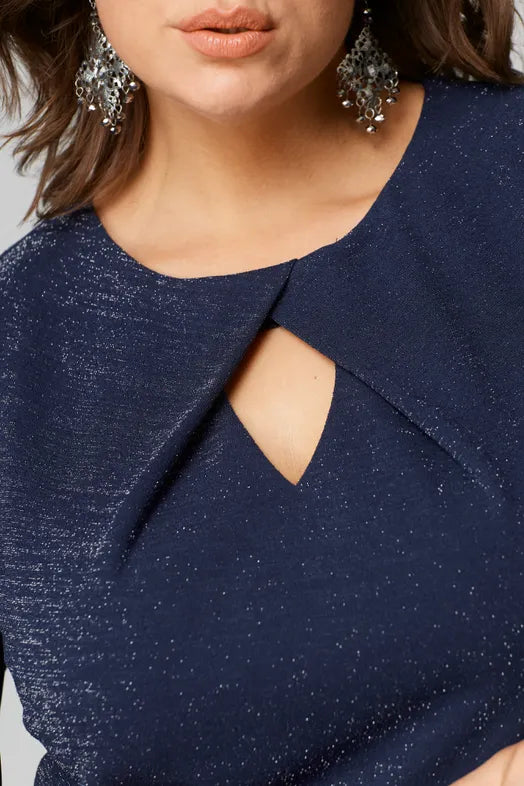 Alicja | Elegancka sukienka z transparentnymi rękawami