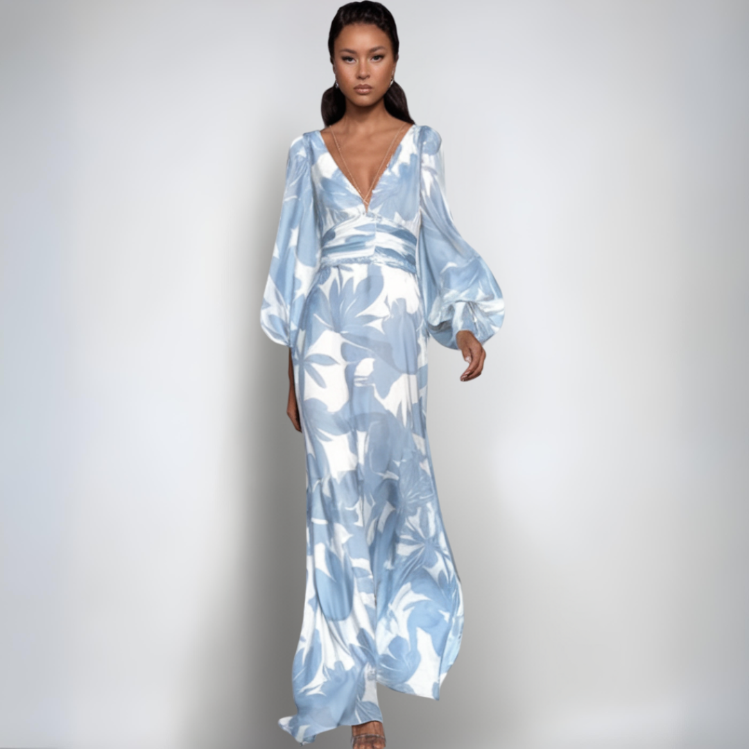 Alice | Elegancka Sukienka Zawiniana w Kwiaty