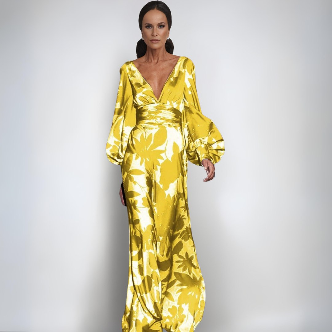 Alice | Elegancka Sukienka Zawiniana w Kwiaty