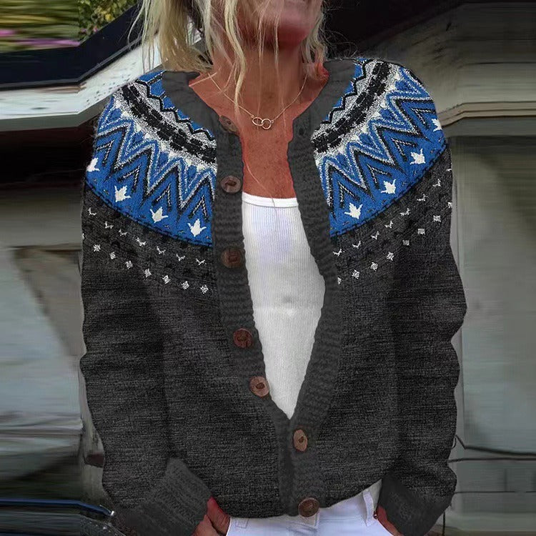 Jade | Vintage Islandzki Sweter z Wełny