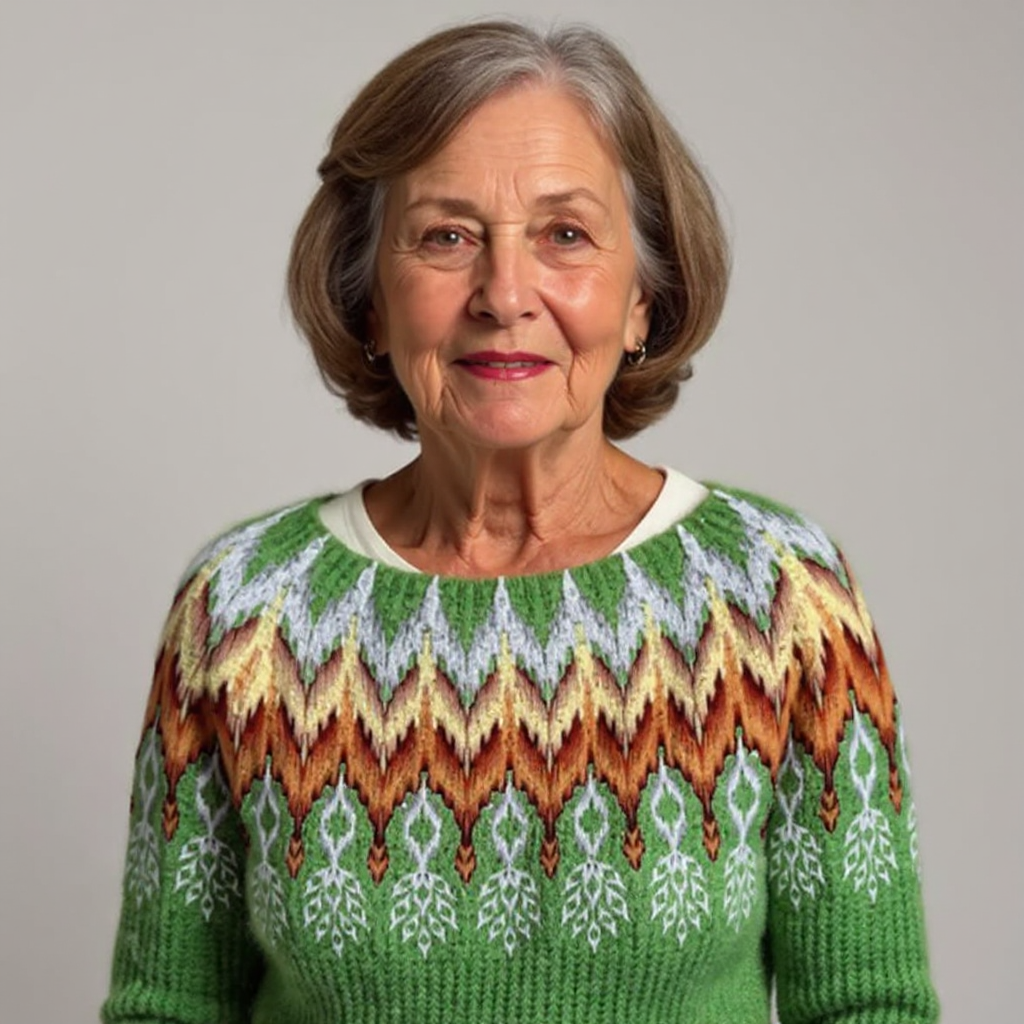 Sophia | Vintage Islandzki Sweter Wełniany